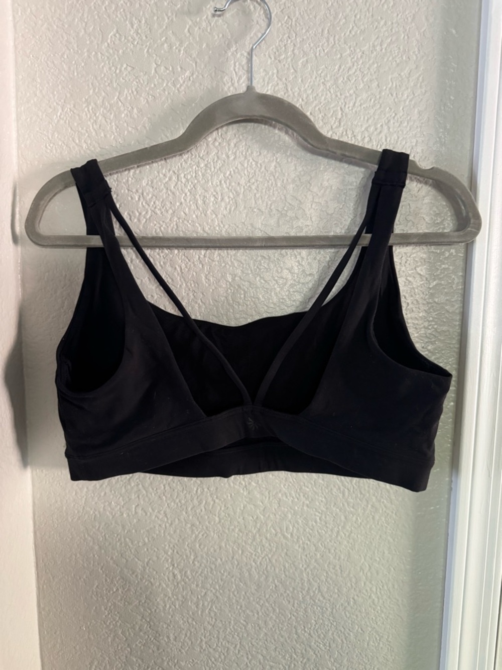 Athleta Exhale Double-Strap Sports Bra - Black - Picture 2 of 7
